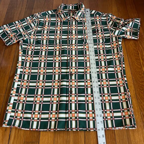 Deus Ex Machina Men’s Large Plaid Button Shirt Retro Short Sleeve - Picture 15 of 16